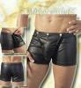 Swell Strip  Pants / Shorts in Leder-Optik schwarz - Gr. S