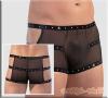 Powernetz Strass Pants rassig schwarz - Gr. S