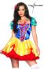 Leg Avenue - Buntes Schneewittchen Glanz Kost�m Minikleid - Gr. S/M