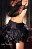 Leg Avenue - T�ll Mini-Rock Petticoat mit Spitze schwarz - Gr. S-L