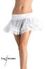 Leg Avenue - T�ll Mini-Rock Petticoat mit Spitze wei� - Gr. S-L
