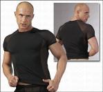 Trendy Top / Shirt schwarz-transparent