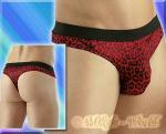 Glanz Lift Rio String Panther rot-schwarz