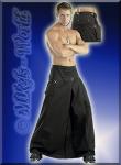 Dark Cyber Gothic Herren Rock bodenlang schwarz