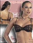 Raffinierter edler B�gel-BH schwarz