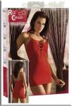 Ultrakurzes Mini-Kleid mit Schn�rung rot