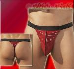 Feuriger knapper Lack String rot-schwarz