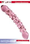 Glassvibrations - Glas Doppeldildo Rosa Ladykiller