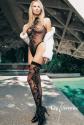 Leg Avenue - Edel Body & Str�mpfe transparent schwarz