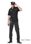 Leg Avenue - 4-teiliges Police Officer Outfit Set schwarz