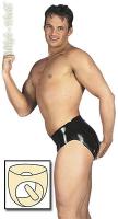hier klicken f&uuml;r eine vergr&ouml;sserte Darstellung von Happy Pants - Latex Herren-Slip - Gr. M/L
