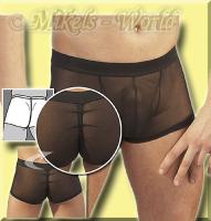 hier klicken f&uuml;r eine vergr&ouml;sserte Darstellung von Black Pants / Shorts schwarz-transparent