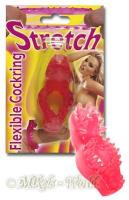 hier klicken f&uuml;r eine vergr&ouml;sserte Darstellung von Stretch Flexible Cockrings rot
