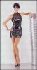 Ledapol - Erotik Neckholder Lack Mini Kleid ultrakurz schwarz - Gr. L