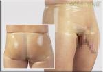 Herren Latex Pants / Slip transparent