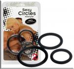 Sexy Circles Cockring-Set schwarz