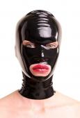 Anita Berg - Latex Zip-Maske mit ovalen ffnungen