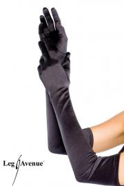 Leg Avenue - Elegante Satin Handschuhe extralang in diversen Farben