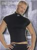 Fetisch Shirt / Top mit Leder-Halsband schwarz - Gr. S
