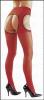 Sex-Strumpfhose ouvert feurig Rot - Gr. S/M