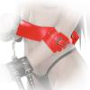 Ledapol - Echt Leder Bondage Bauchgrtel mit Armfesseln rot - Gr. S-L
