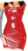 Ledapol - Heies figurbetontes Lack Stretch Minikleid rot - Gr. L