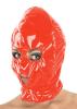 Ledapol - Lack Zip-Kopfmaske mit Augen- und Mundffnungen rot - Gr. S-L