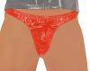 Ledapol - Fetisch Herren Lack Rio String rot - Gr. L