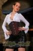 Original Unterbrust Korsett / Corsage bordeaux - Gr. 34