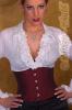 Original Taillen Mieder Korsett / Corsage bordeaux  - Gr. 36
