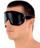 Ledapol - Spaltleder Augenklappe / Augenbinde mit Gummiband schwarz - Gr. S-L