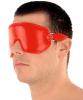 Ledapol - Spaltleder Augenklappe / Augenbinde mit Gummiband rot - Gr. S-L
