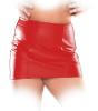 Ledapol - Eleganter edler hautenger Leder Minirock mit Zip rot - Gr. L