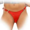 Ledapol - Echt Leder Slip mit Riemen rot - Gr. L