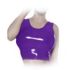 Insistline - Hautenges Datex Top / Bustier mit Zip lila - Gr. S
