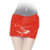Insistline - Scharfer knapper Datex Minirock mit Zip rot - Gr. S