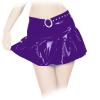 Insistline - Scharfer heier knapper Datex Falten Minirock lila - Gr. S