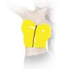Insistline - Schulterfreies Datex Bustier / Corsage mit Zip gelb - Gr. S