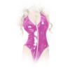 Insistline - Rassiger Datex Body mit Strapshaltern und Zip pink - Gr. S