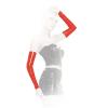 Insistline - Oberarmlange Datex Arm-Stulpen mit Zip rot - Gr. S