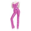 Insistline - Heier Datex Overall mit Zip ohne Fu pink - Gr. S