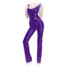 Insistline - Heier Datex Overall mit Zip ohne Fu lila - Gr. S