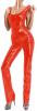 Insistline - Heier Datex Overall mit Zip ohne Fu rot - Gr. L