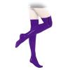 Insistline - Datex Overknee Strmpfe mit Fu und Zip lila - Gr. S