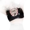 Insistline - Enges Datex Bustier / Top mit Zierschnrung schwarz - Gr. S