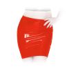 Insistline - Heier kurzer Datex Minirock mit Gummizug rot - Gr. S