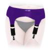 Insistline - Erotischer Datex Strapsgrtel / Strapse lila - Gr. S