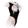 Insistline - Rassiger Datex Body Brust ouvert schwarz - Gr. S