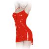 Insistline - Figurbetontes Datex Minikleid mit Zip rot - Gr. S