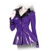 Insistline - Langrmelige Datex Jacke / Blazer / Kostm lila-schwarz - Gr. S